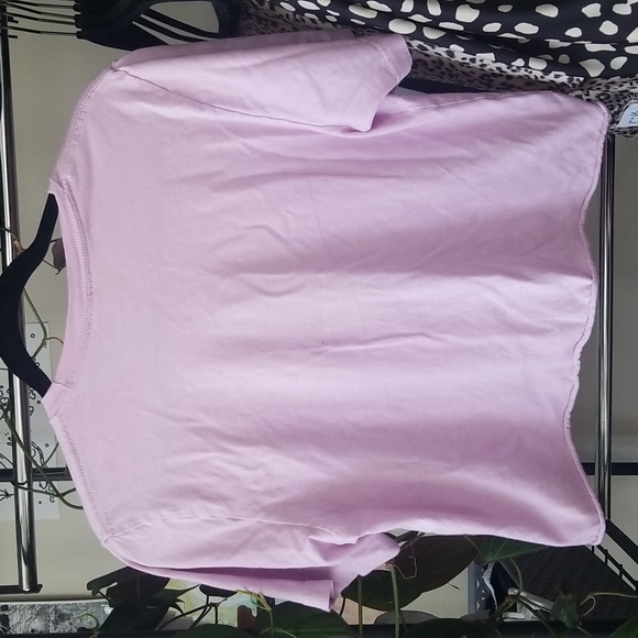 Clammy Heart Bee and Lavender Embroidered Crop Top - Picture 2 of 6